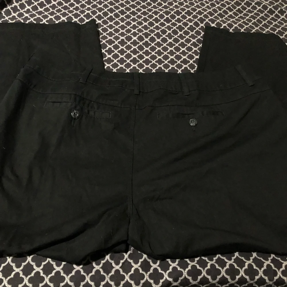 Lane Bryant Womens Black Slacks Chino Plus Pants Sz 24 - Picture 1 of 4